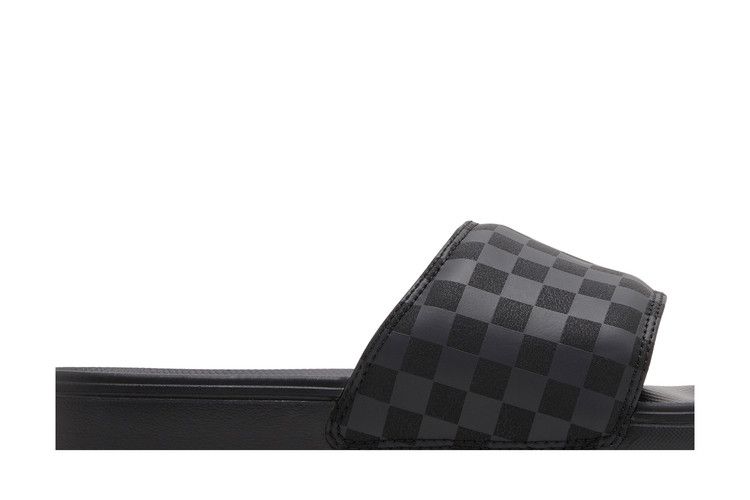 Vans La Costa Slide-On 'Triple Black Checkerboard'