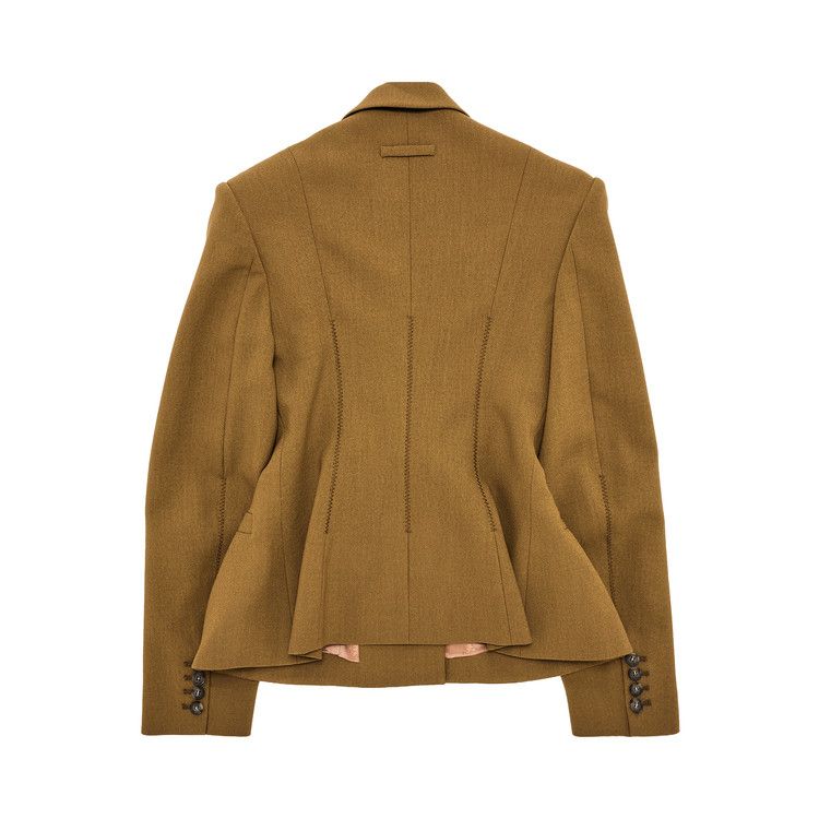 Jean Paul Gaultier Tailoring Wool Basque Jacket 'Olive Green'