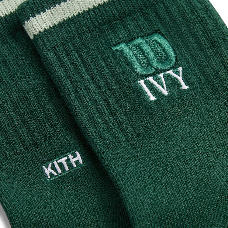 Kith Ivy For Wilson Quarter Top Socks 'Ivy Green'
