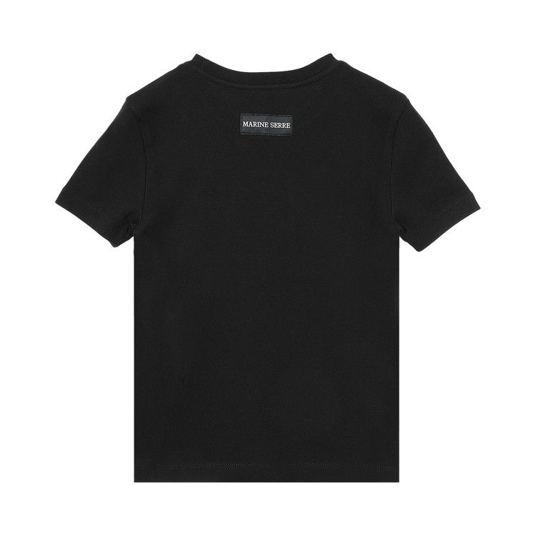 Marine Serre Moon Logo Jersey Baby Fit T-Shirt 'Black'