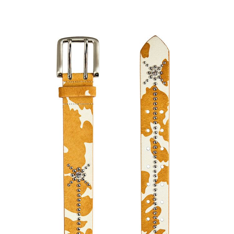 XHIBITION Longhorn Studded Belt 'Highland Fuzzy/Silver'