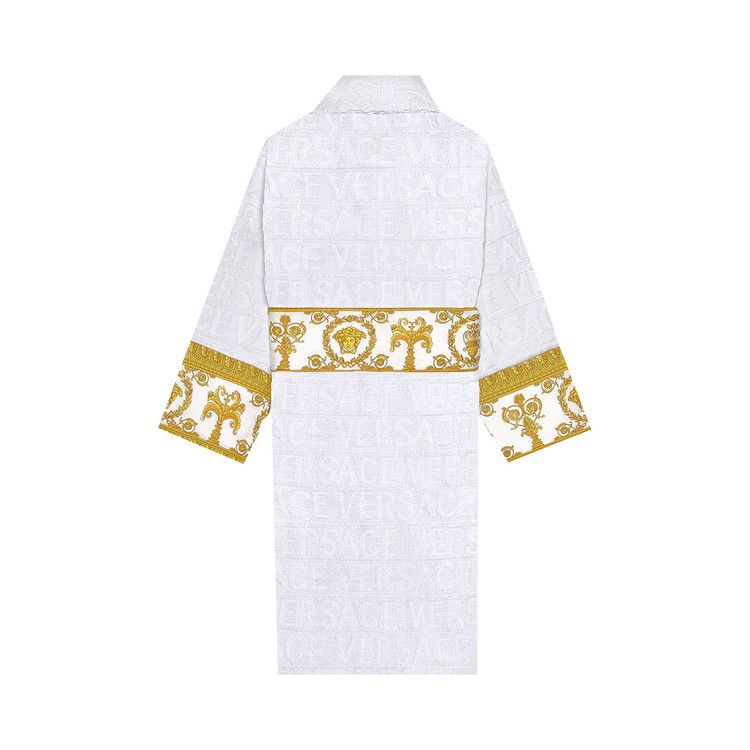 Versace I Heart Baroque Bath Robe 'White'