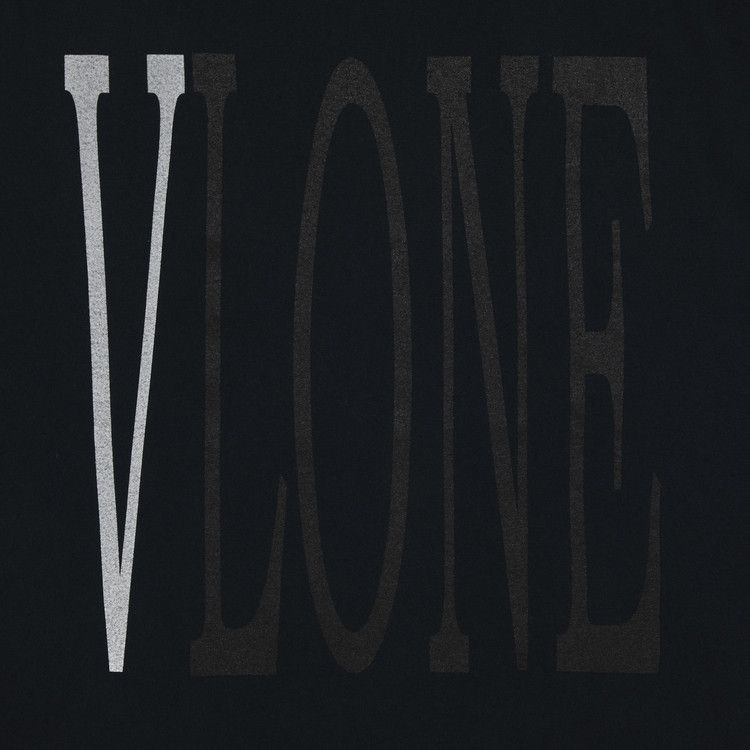 Vlone Staple T-Shirt 'Black/Black/Silver'