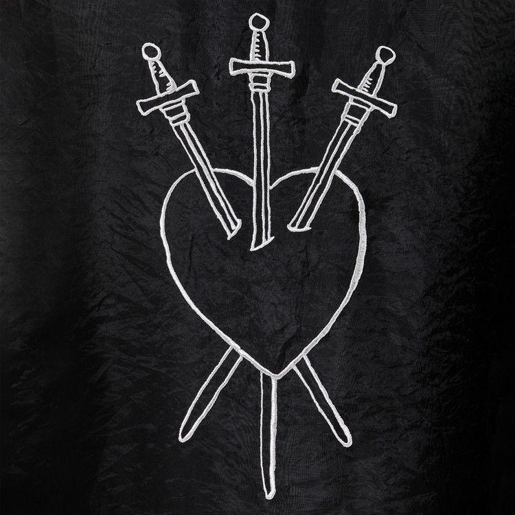 GOAT Sheer Three of Swords Tarot Anorak Black/Silver