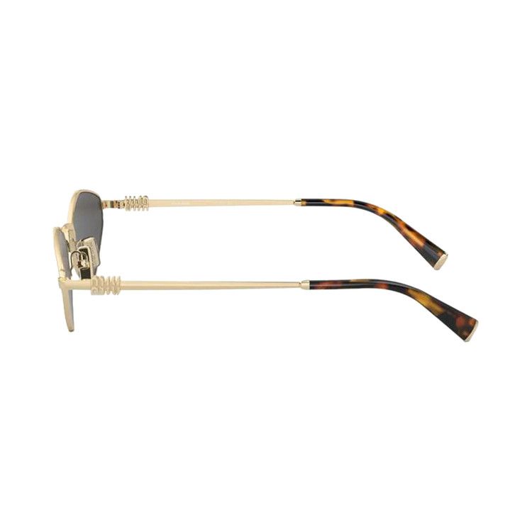 Miu Miu Logo Sunglasses 'Pale Gold'