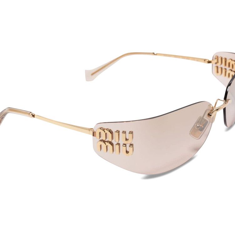 Miu Miu Frameless Sunglasses 'Gold'