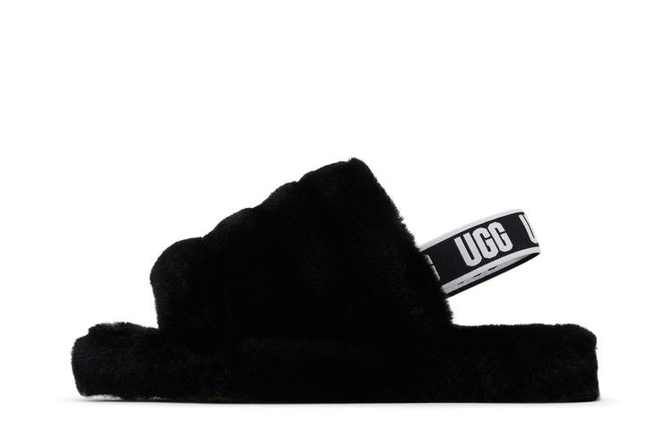 UGG Fluff Yeah Slide Kids 'Black'