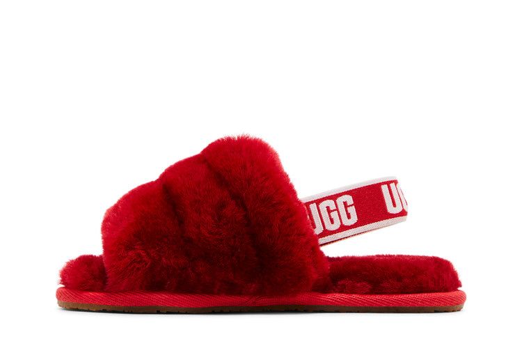 UGG Fluff Yeah Slide Toddler 'Ribbon Red'