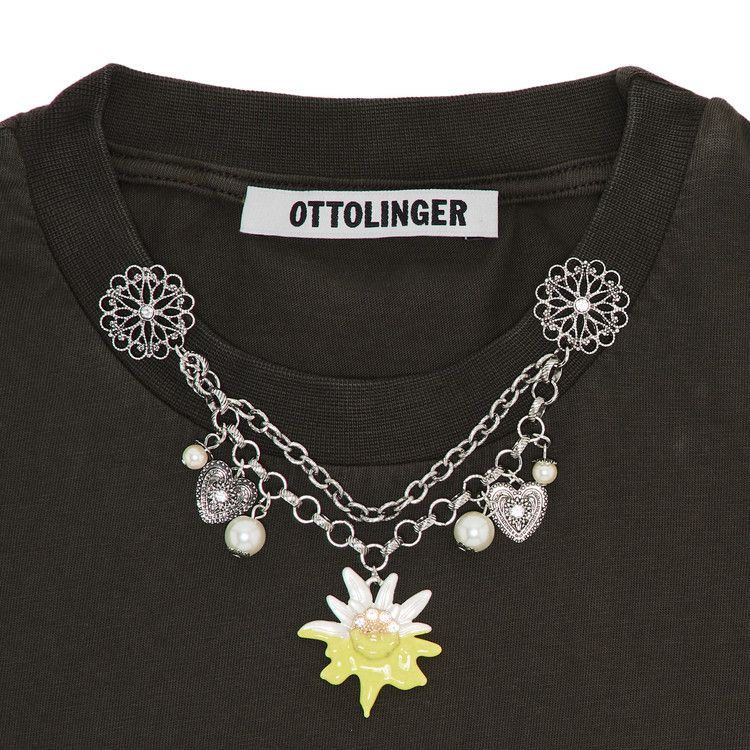 Ottolinger Oversized Charm T-Shirt 'Dark Brown Wash'