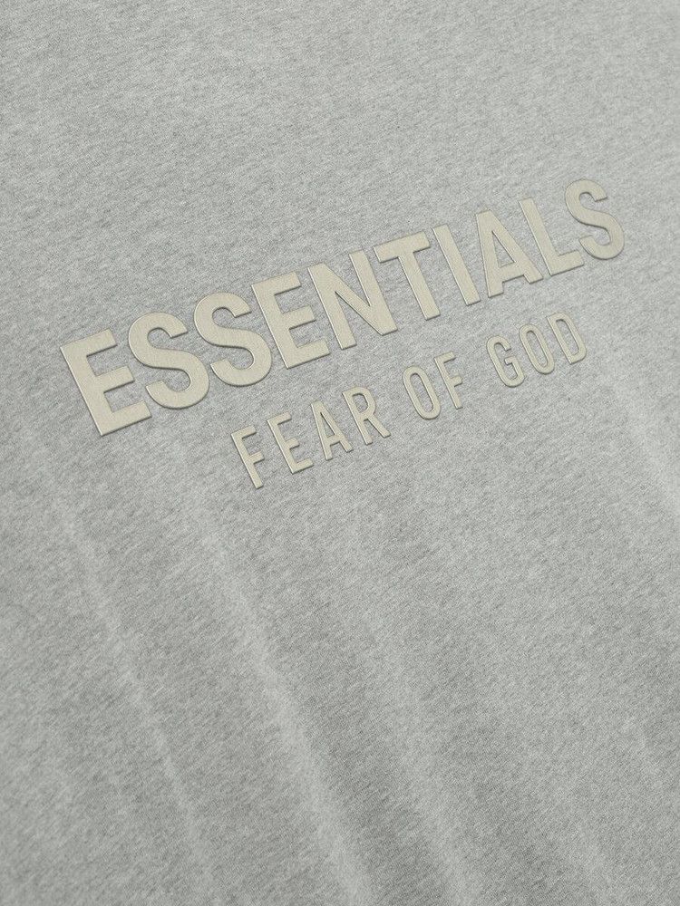 Fear of God Essentials Classic Short-Sleeve Tee 'Concrete Heather'