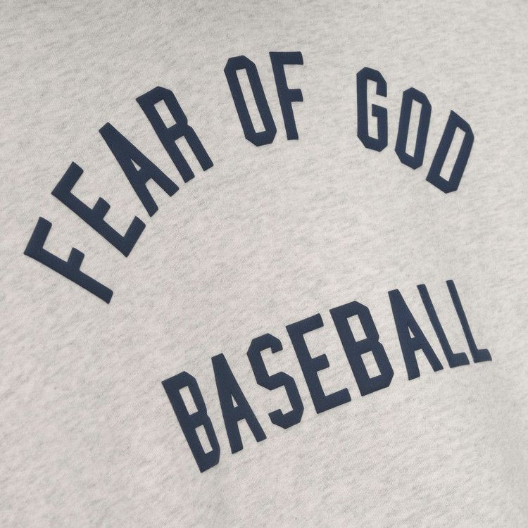Fear of God Essentials MLB Sport Hoodie 'Oatmeal Heather/Midnight Navy'