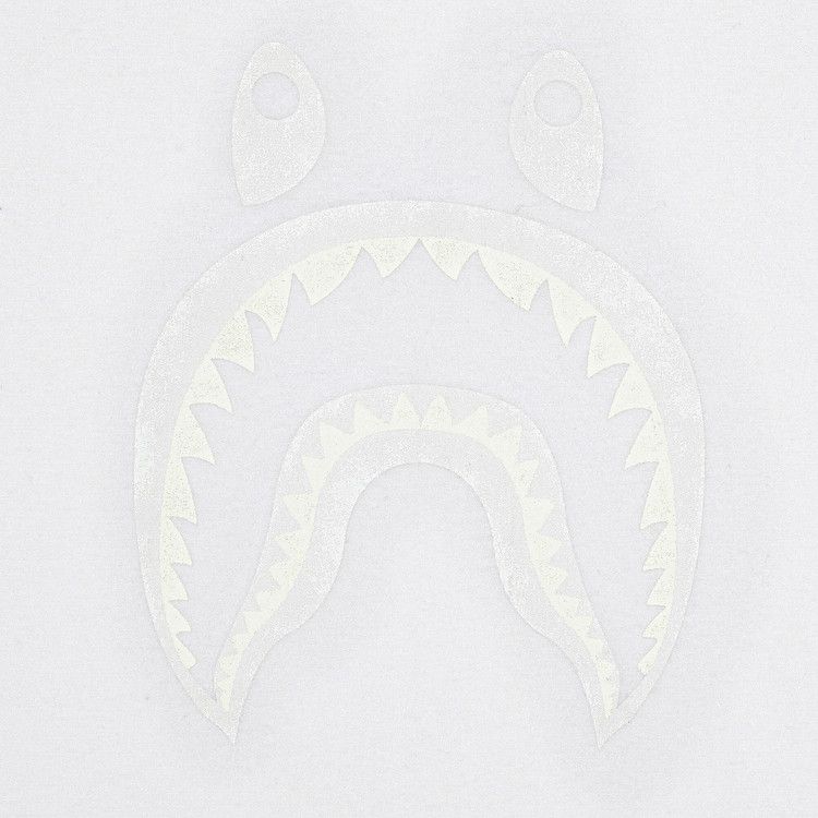 GOAT Exclusive BAPE Side Shark Tee In White