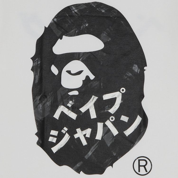 BAPE Ape Head Ink Painting Tee 'White'