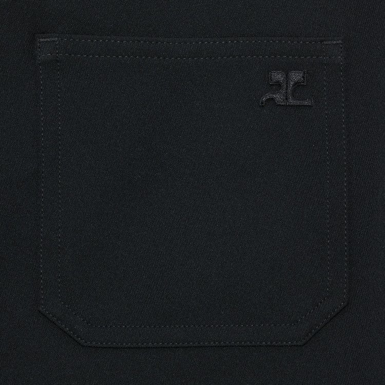 Courrèges Ellipse Zipped Twill Pants 'Black'