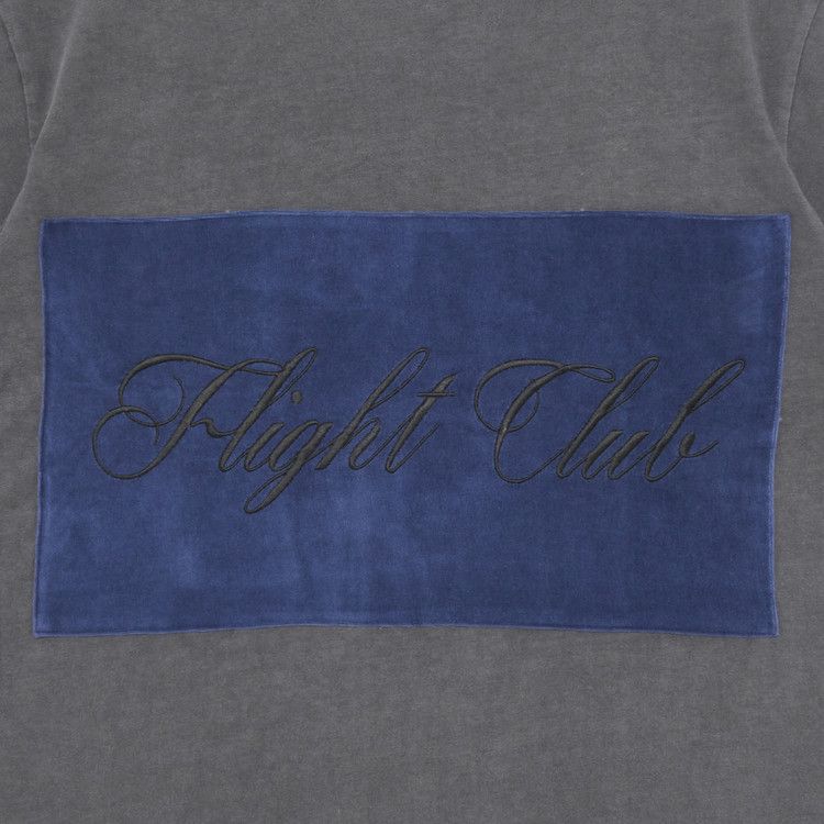 Flight Club Script T-Shirt 'Washed Black/Velour Navy'