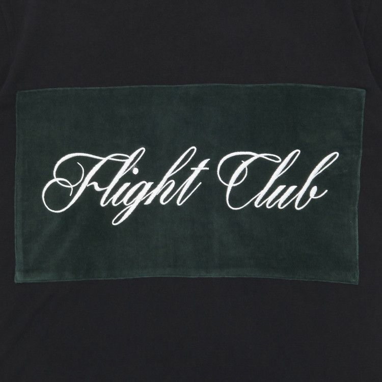Flight Club Script T-Shirt 'Black/Velour Green'