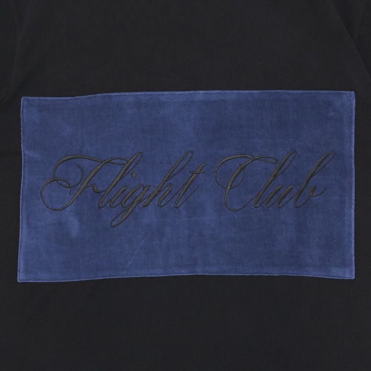 Flight Club Script T-Shirt 'Black/Velour Navy'