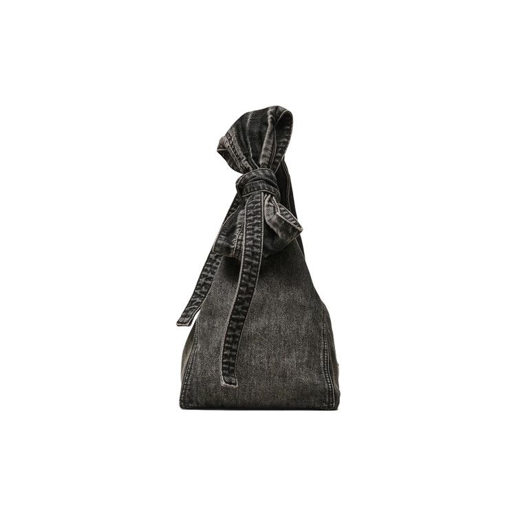 Marc Jacobs Denim Bow Sack Bag 'Black Wash'