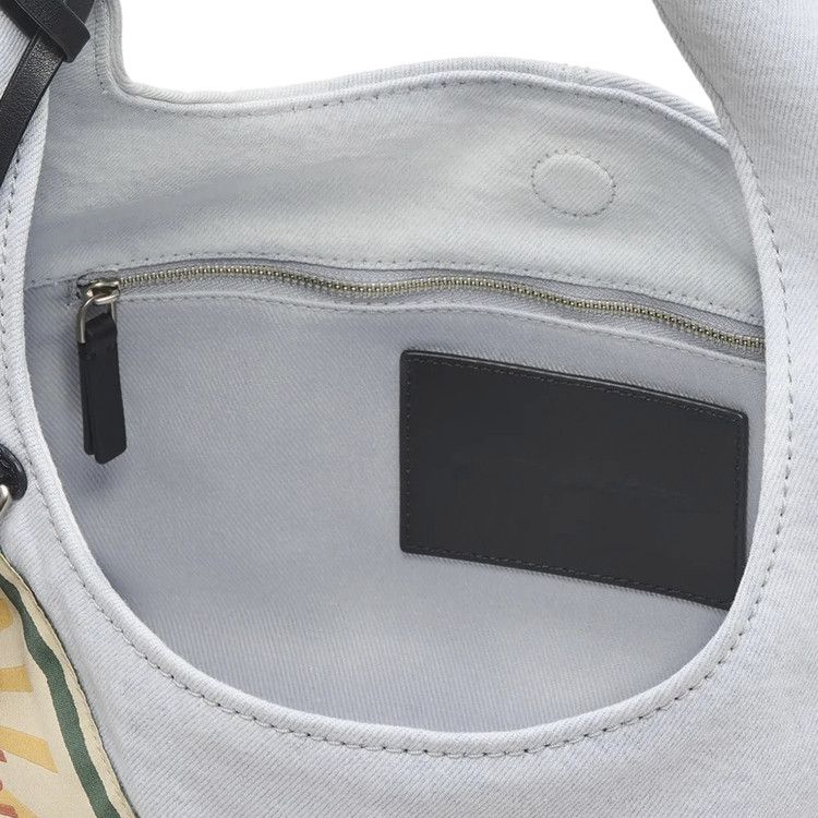 Marc Jacobs The Camp Patchwork Denim Sack Bag 'Light Wash'