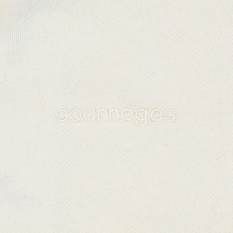 Courrèges Scarf Embroidered Hoodie 'White'