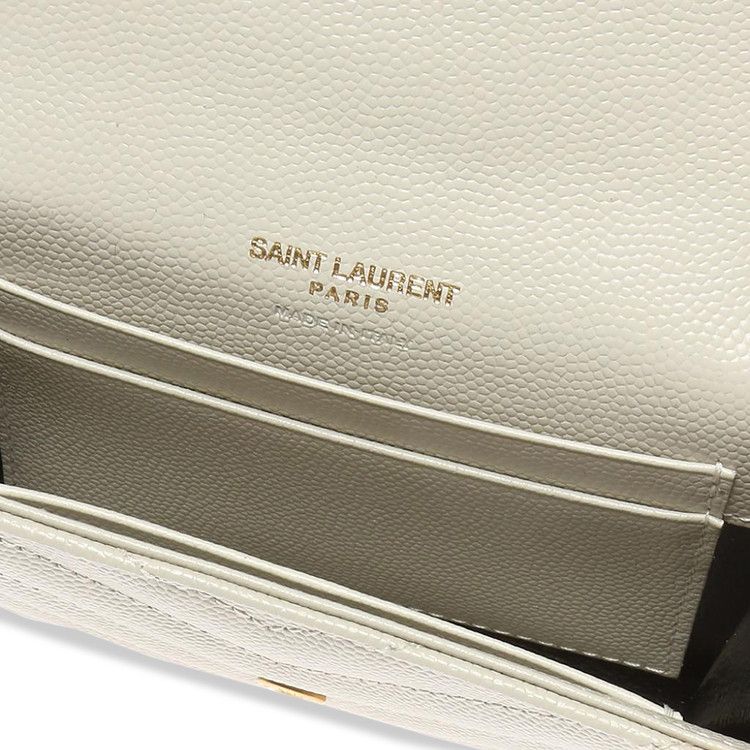 Saint Laurent Monogram Small Envelope Wallet 'Crema Soft'