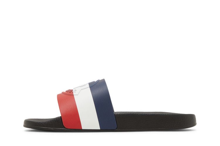 Moncler Basile Pool Slide 'Black Tricolour'