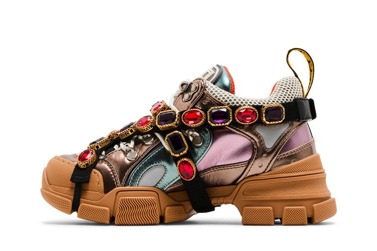 Gucci Wmns Flashtrek Crystals 'Multi-Color Metallic'