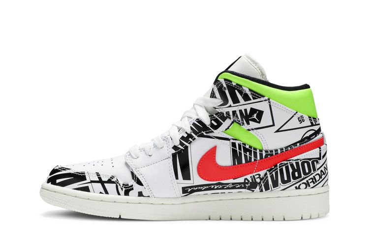 Air Jordan 1 Mid 'Over-Print Logos'