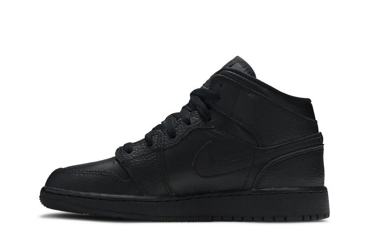 Air Jordan 1 Mid GS 'Triple Black' 2020