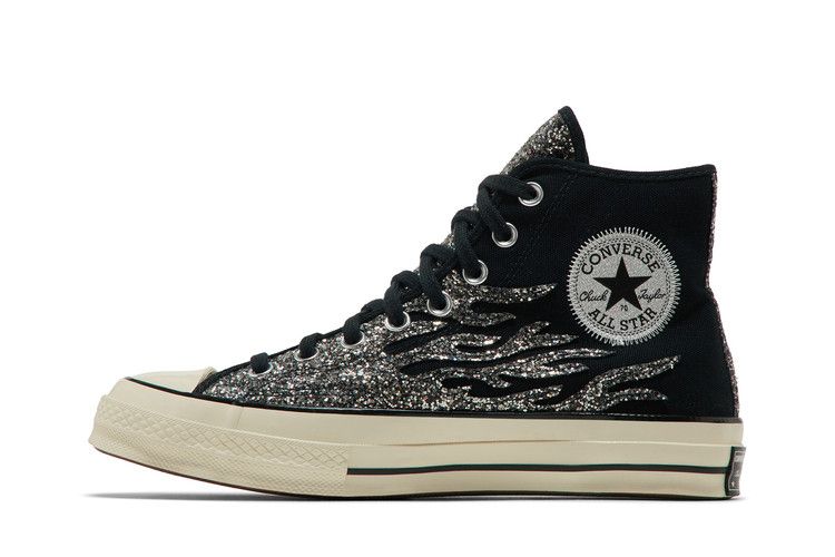 Converse Wmns Chuck 70 High 'Archival Glitter Flame - Black Egret'