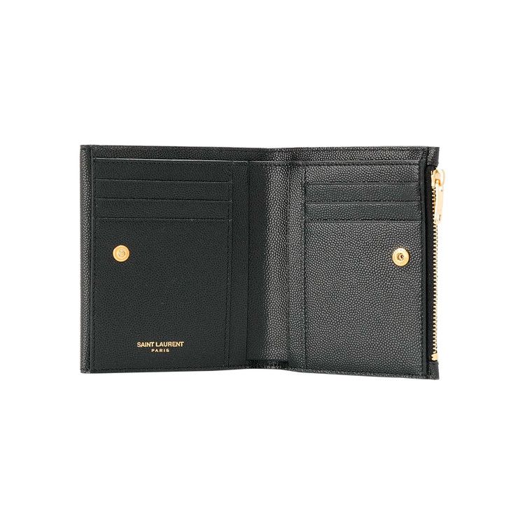 Saint Laurent Compact Uptown Wallet 'Black'