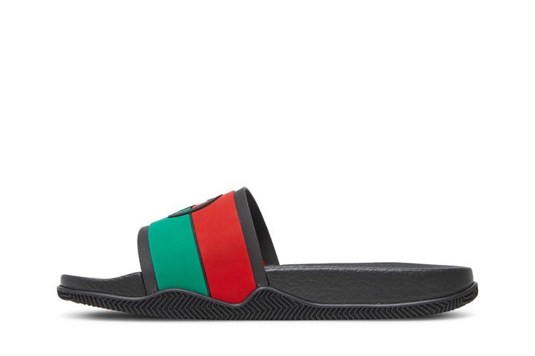 Gucci Slide 'Interlocking G - Black Red Green'