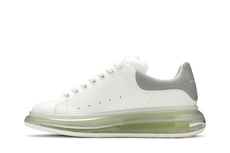 Alexander McQueen Oversized Sneaker 'Transparent Sole - White Gunmetal'