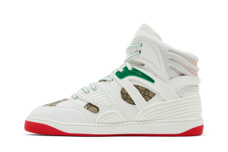 Gucci Basket High 'White Demetra Red'