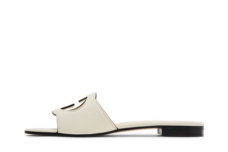 Gucci Wmns Interlocking G Cut-Out Slide Sandal 'Mystic White'