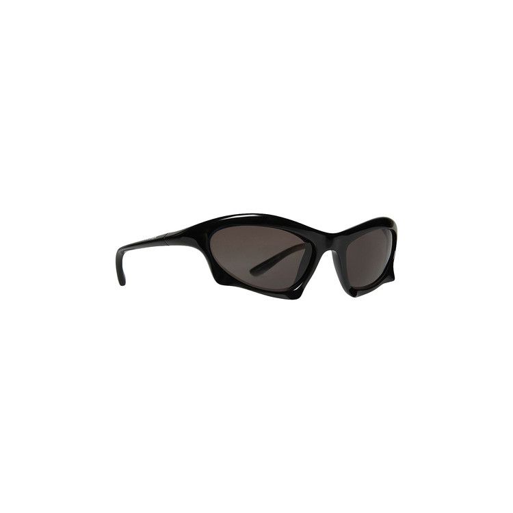 Balenciaga Bat Rectangle Sunglasses 'Black/Grey'