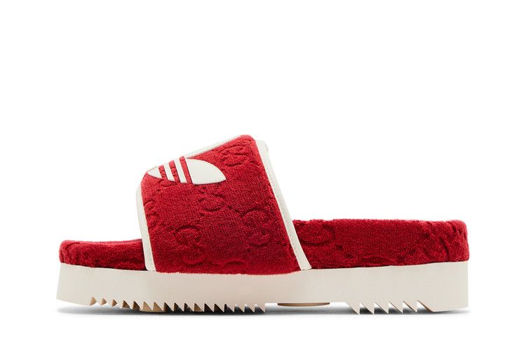 Adidas x Gucci Wmns GG Platform Sandal 'Red Cotton Sponge'