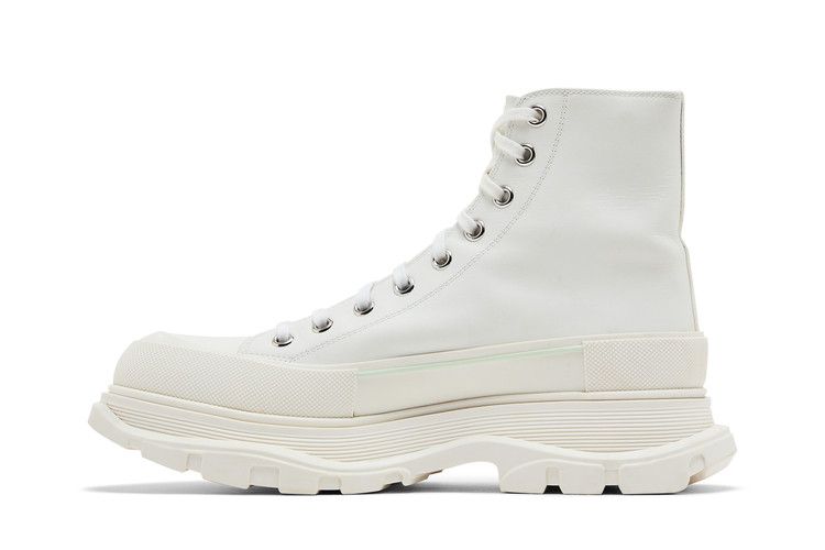 Alexander McQueen Tread Slick Boot 'Graffiti Logo - White Multi-Color'