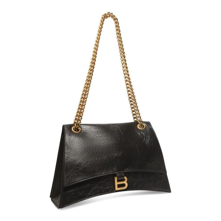 Balenciaga Medium Crush Chain Bag 'Black'