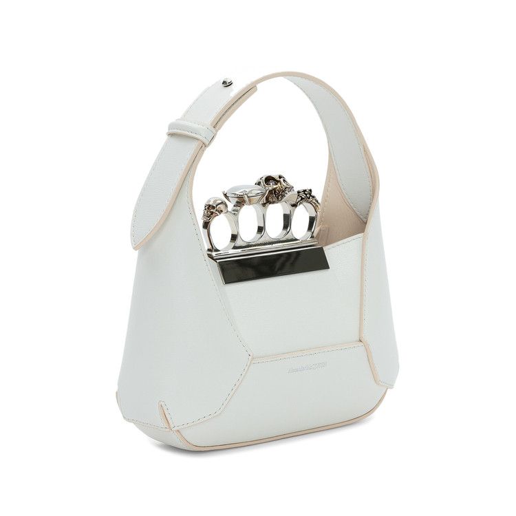 Alexander McQueen The Jewelled Hobo Mini Bag 'Ivory'