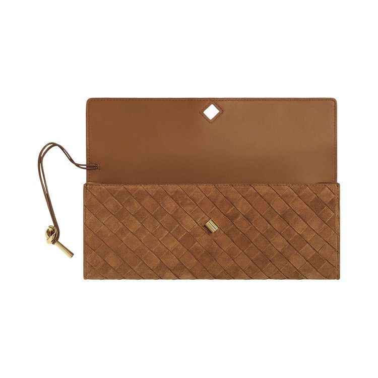 Bottega Veneta Andiamo Clutch 'Deep Mahogany'