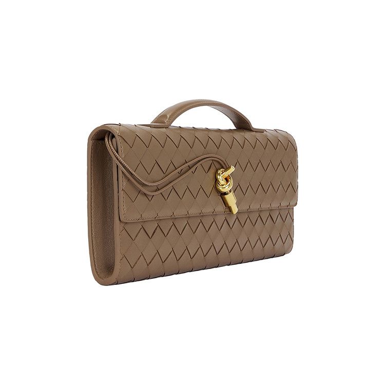 Bottega Veneta Andiamo Long Clutch 'Pinecone/Brass'