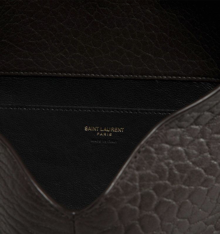 Saint Laurent Cassandre Envelope Pouch 'Chocolate Noir'