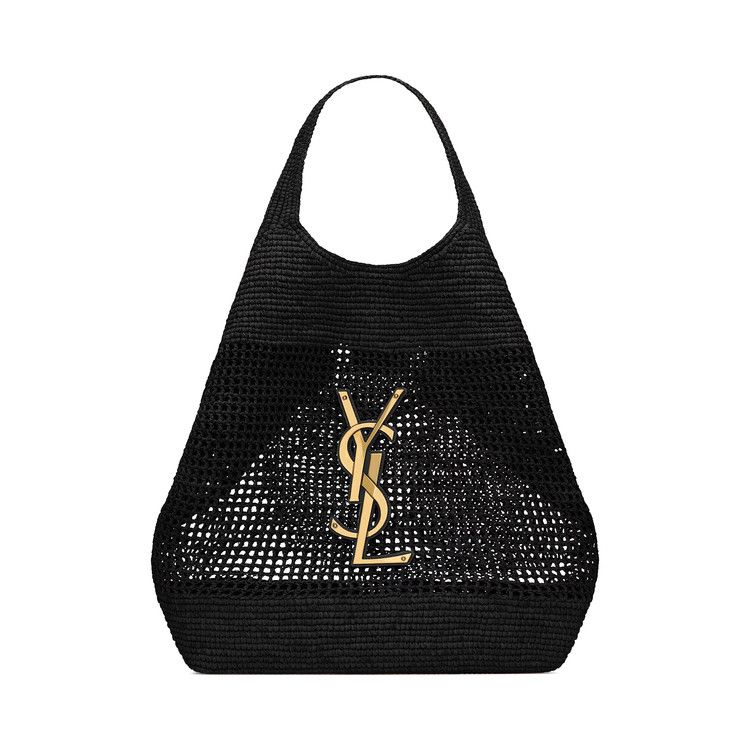 Saint Laurent Raffia Bag 'Nero'