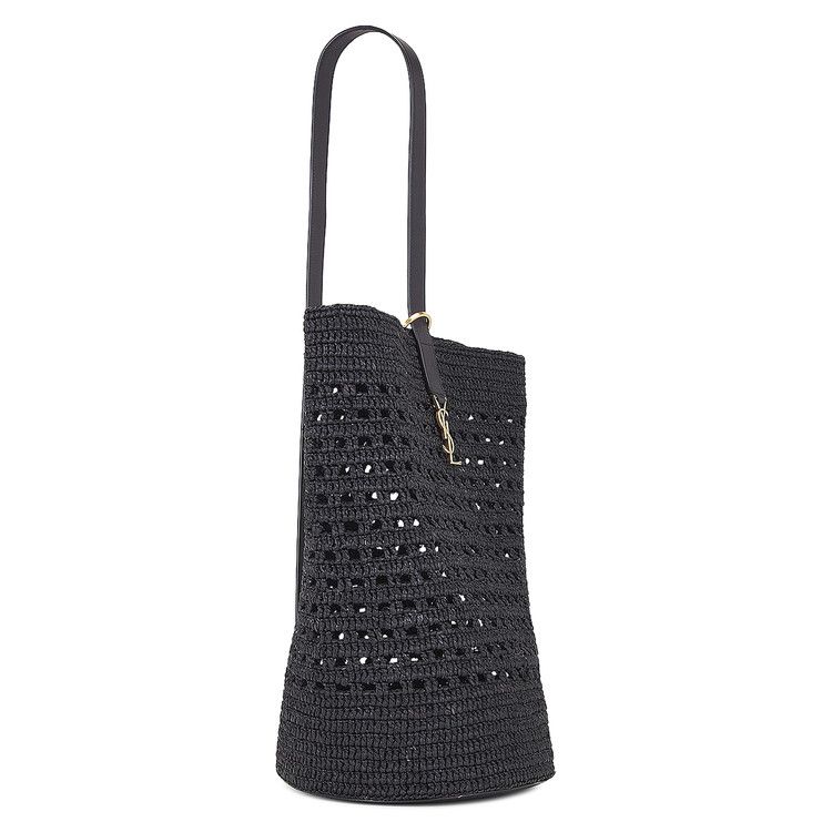 Saint Laurent Large Cécile Bucket Bag 'Noir'