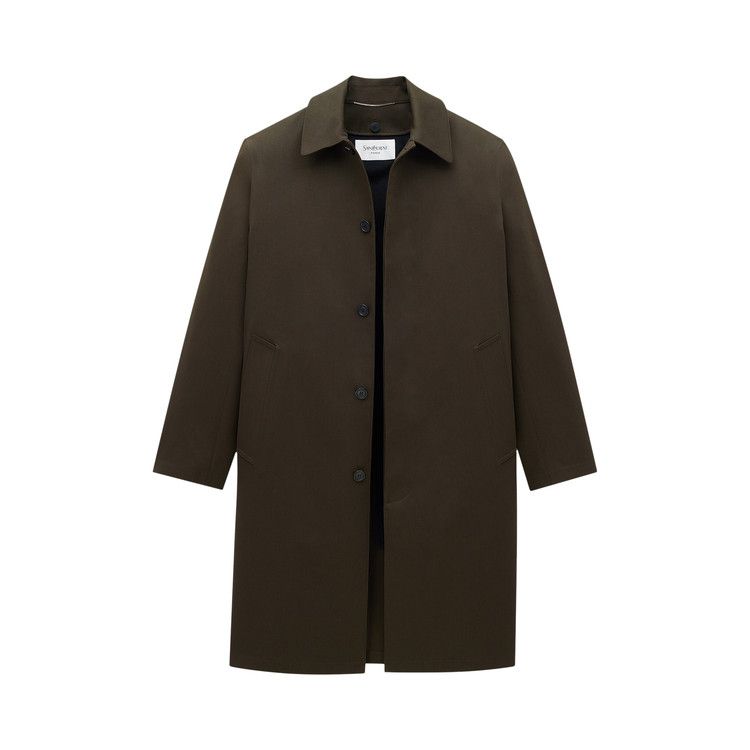 Saint Laurent Thermal Waterproof Raincoat 'Vert Fonce'