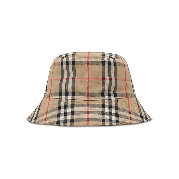 Burberry Check Print Bucket Hat 'Archive Beige'