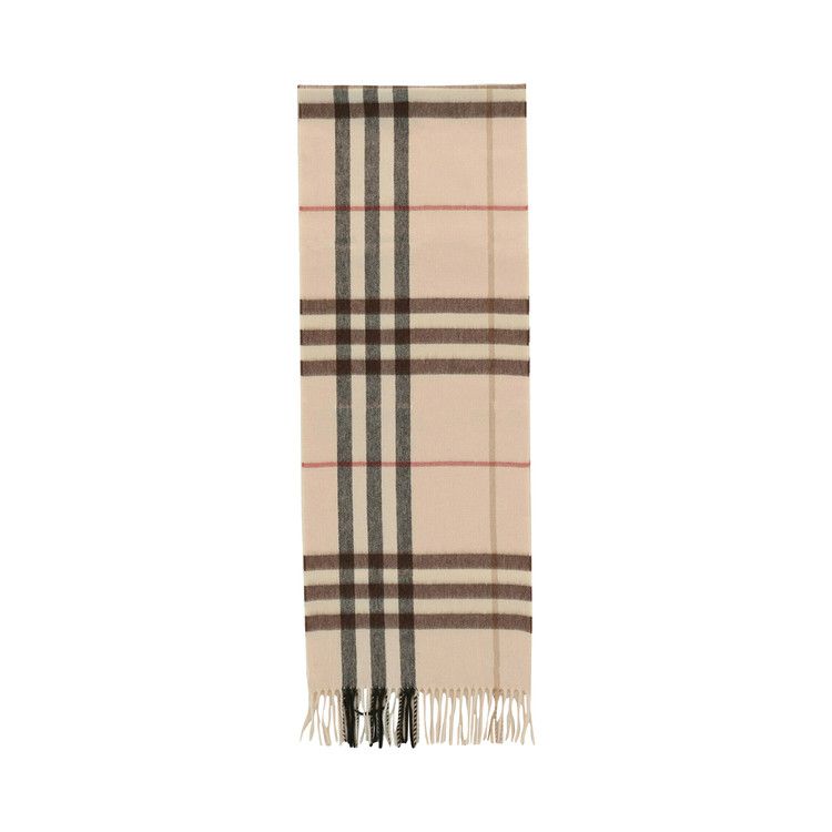 Burberry Giant Check Cashmere Scarf 'Alabaster'