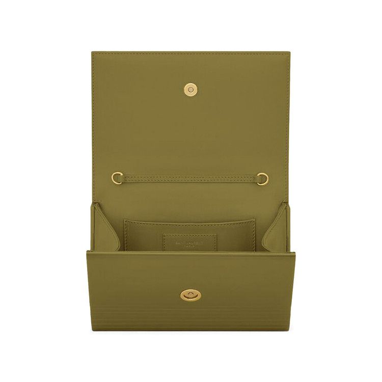 Saint Laurent Vicky Minaudière In Plexiglas 'Verde'