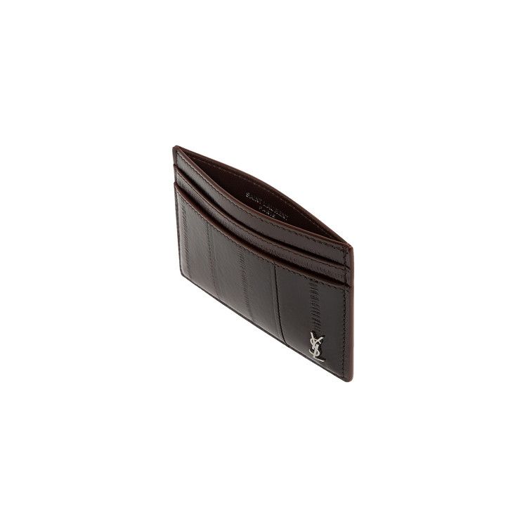 Saint Laurent Logo Card Case 'Scotch Brown'